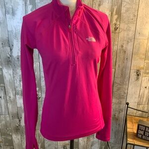 The North Face Women's Fuchsia Long Sleeve Top. Size S